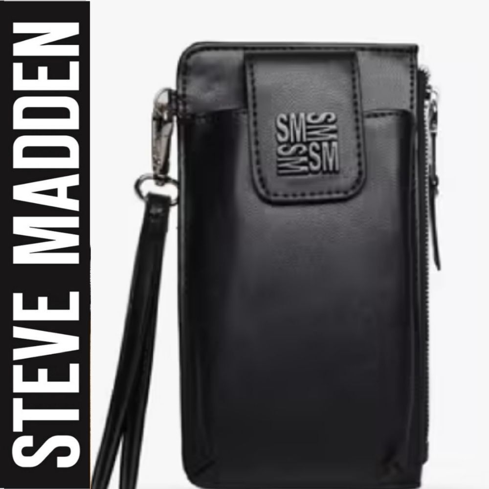 Steve Madden BBretty Phone Wristlet- Black‎
